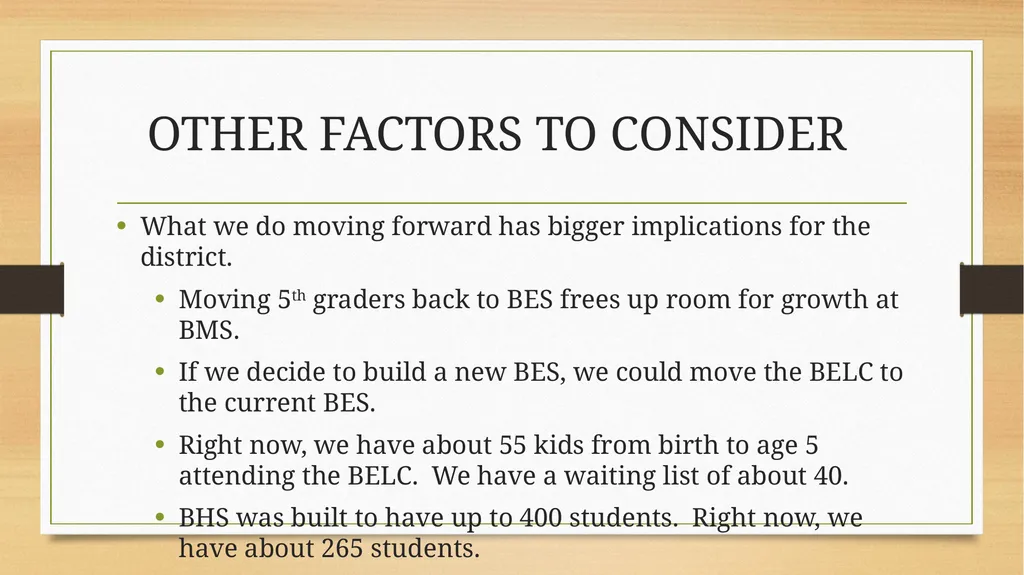 BES FACILITY TOWN HALL MEETING GENERAL INFORMATION - slide 10 of 12