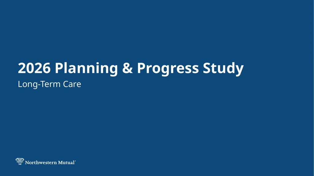2026 Planning & Progress Study Long-Term Care - slide 1 of 12