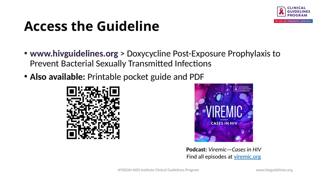 Doxycycline Post-Exposure Prophylaxis to Prevent - slide 10 of 10