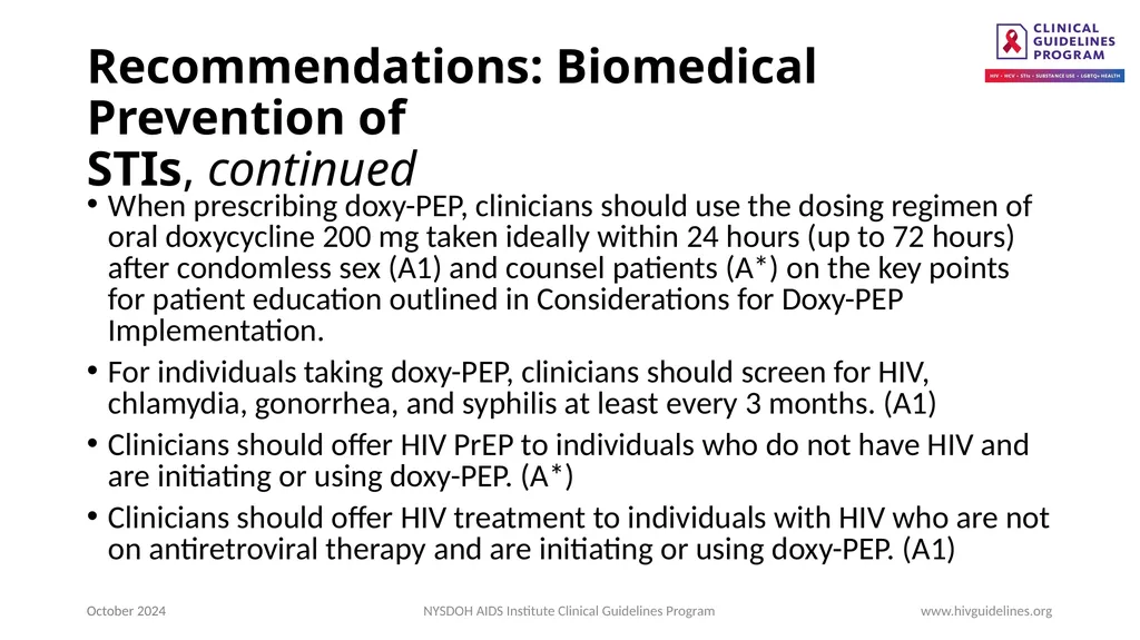 Doxycycline Post-Exposure Prophylaxis to Prevent - slide 4 of 10