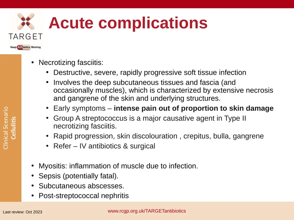 Clinical Scenario: Cellulitis People with dark - slide 8 of 17