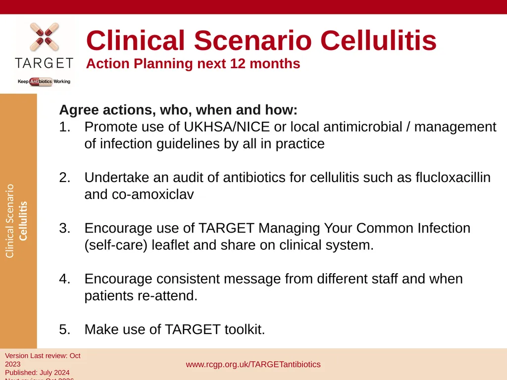 Clinical Scenario: Cellulitis People with dark - slide 17 of 17