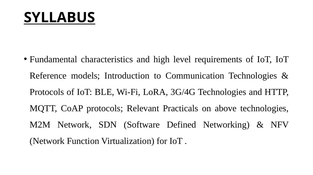 UNIT IV IOT TECHNOLOGIES, STANDARDS, TOOLS & M2M - slide 2 of 58