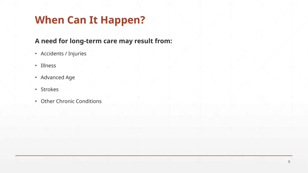 Group Long-Term Care Benefit Program A family - slide 5 of 19