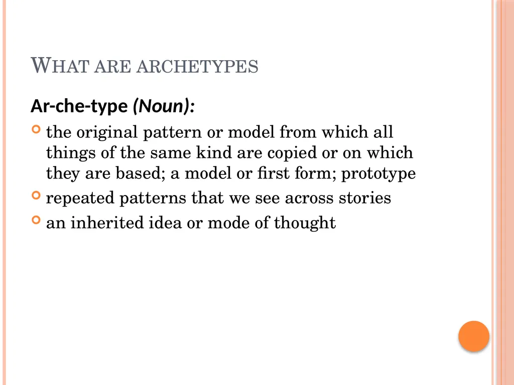 Identifying Archetypes and Characters in - slide 2 of 21