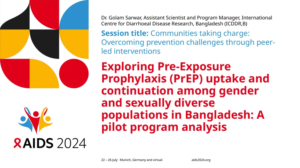 Exploring Pre-Exposure Prophylaxis (PrEP) uptake - slide 1 of 16