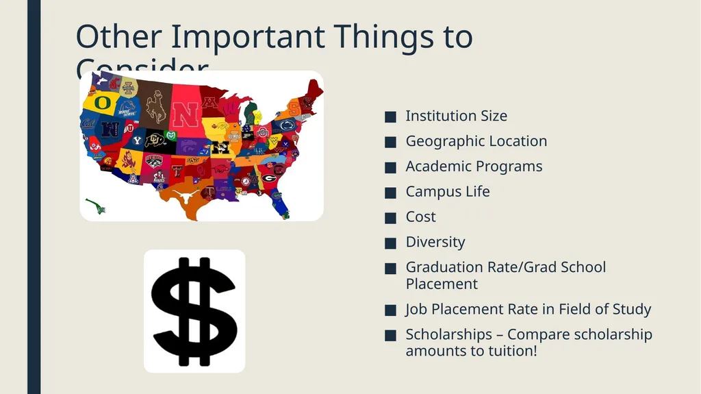 College Search and Selection The Basics for - slide 8 of 20