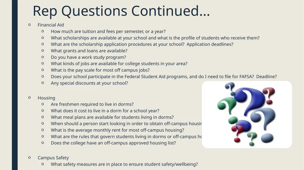 College Search and Selection The Basics for - slide 12 of 20