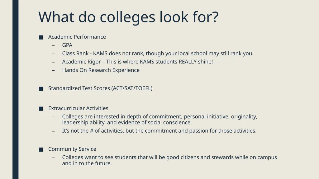 College Search and Selection The Basics for - slide 9 of 20