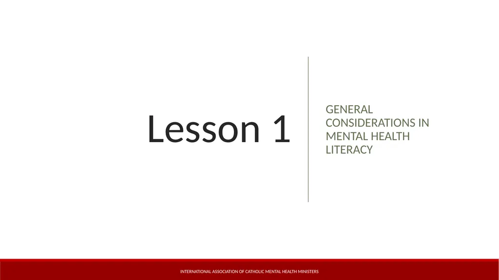 Basic Mental Health Literacy for Accompaniment - slide 5 of 50