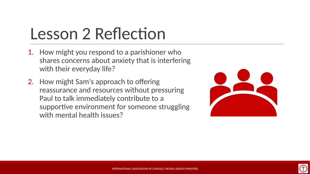 Basic Mental Health Literacy for Accompaniment - slide 22 of 50