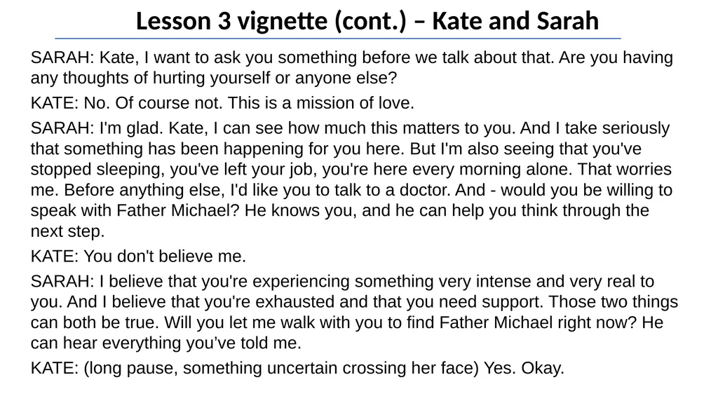 Basic Mental Health Literacy for Accompaniment - slide 29 of 50