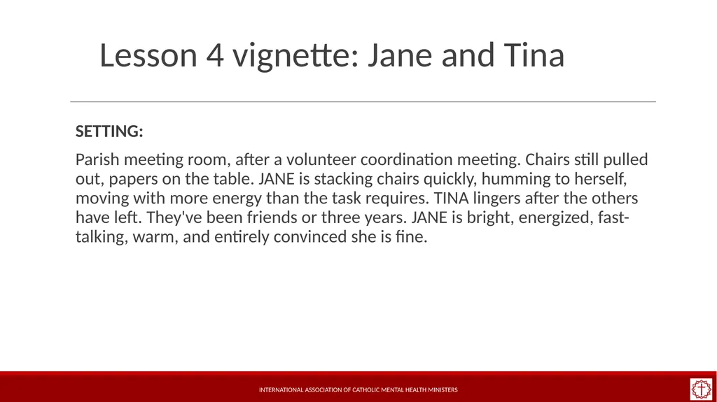 Basic Mental Health Literacy for Accompaniment - slide 36 of 50
