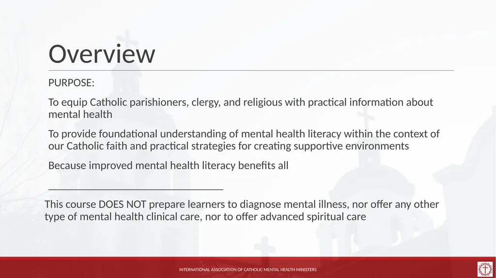 Basic Mental Health Literacy for Accompaniment - slide 2 of 50