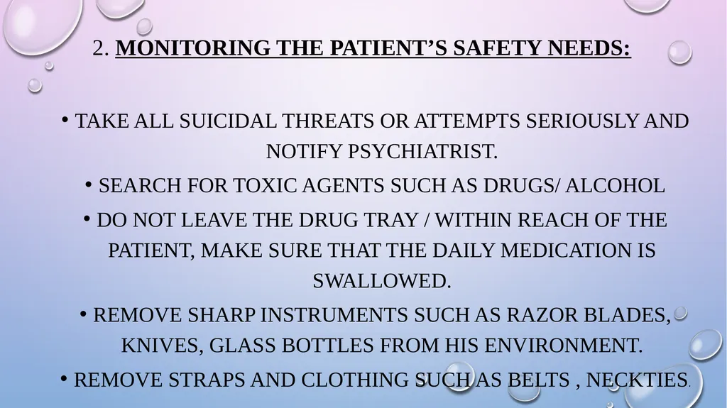 TOPIC ON :- PSYCHIATRIC EMERGENCY PRESENTED BY :- - slide 11 of 15