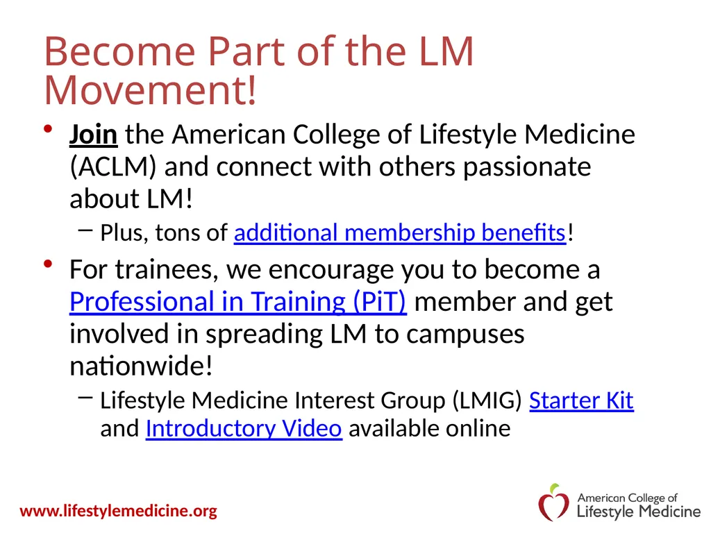 Lifestyle Medicine: Exercise Professionals in - slide 33 of 42