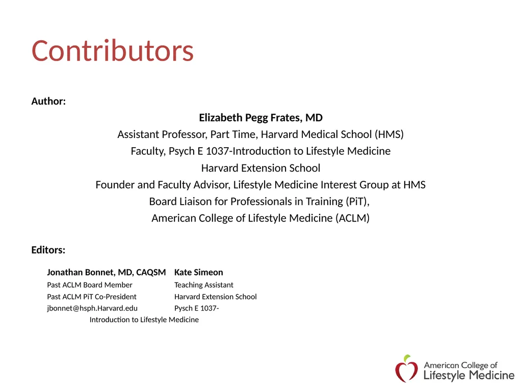 Lifestyle Medicine: Exercise Professionals in - slide 2 of 42