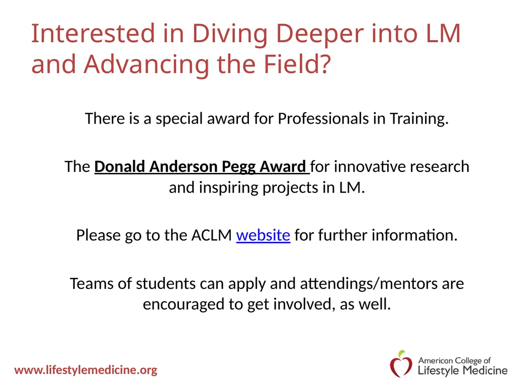 Lifestyle Medicine: Exercise Professionals in - slide 34 of 42
