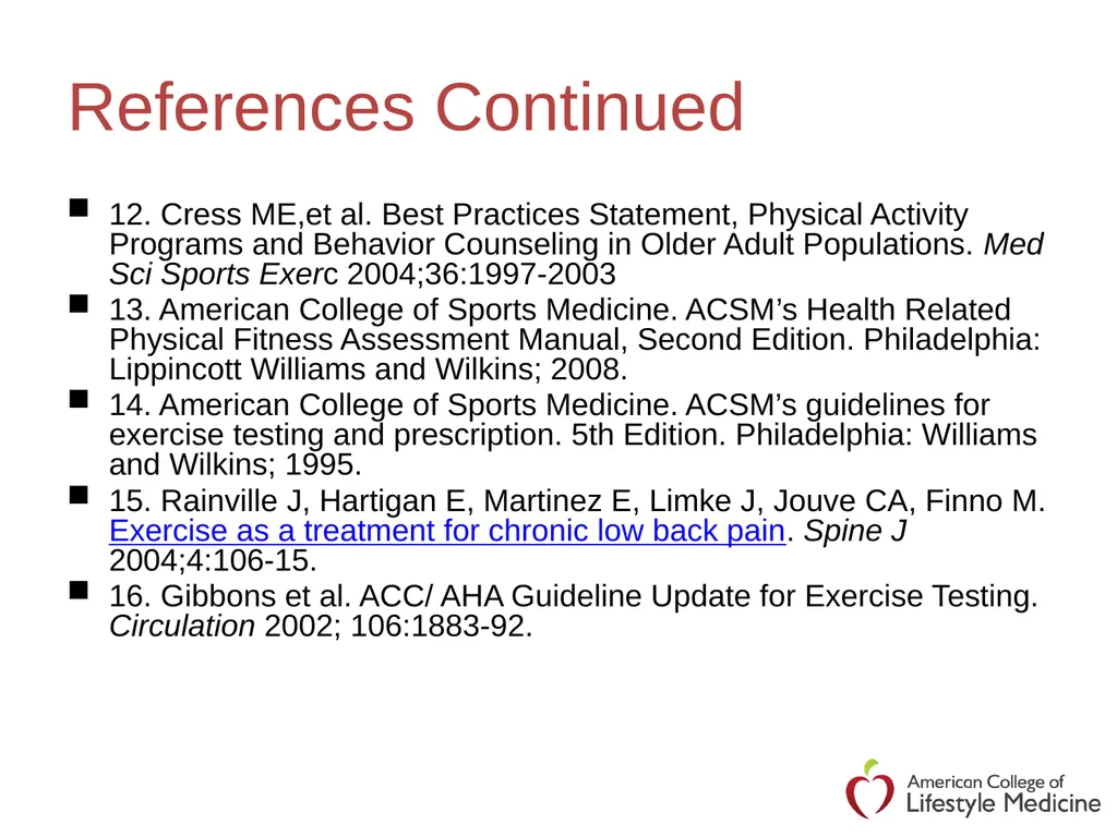 Lifestyle Medicine: Exercise Professionals in - slide 39 of 42