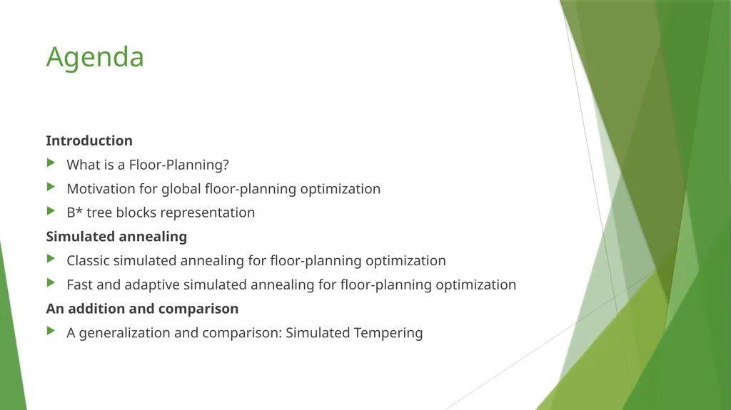 Modern Floor-planning Based on B∗-Tree and Fast - slide 2 of 32