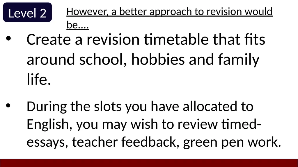 Year 10 Study Skills Evening Thursday 12th - slide 41 of 51