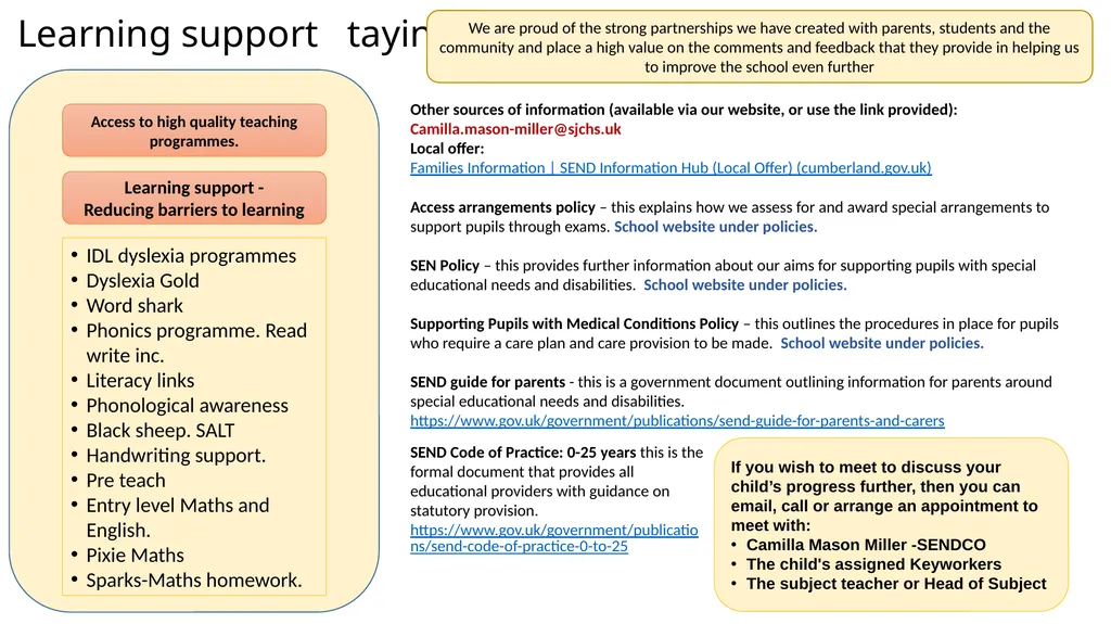 Year 10 Study Skills Evening Thursday 12th - slide 49 of 51