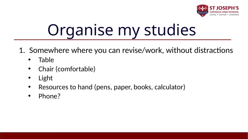 Year 10 Study Skills Evening Thursday 12th - slide 5 of 51