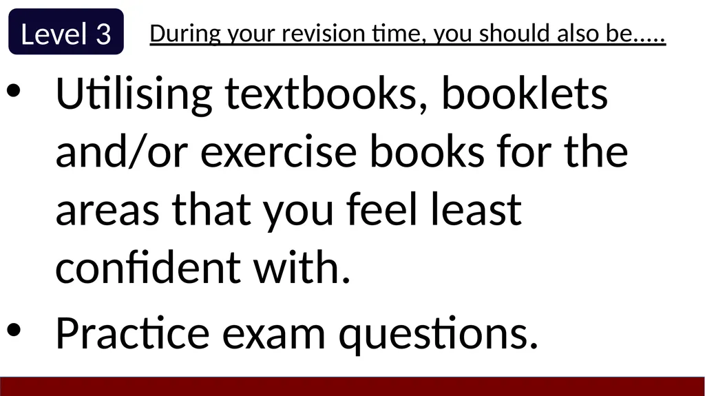 Year 10 Study Skills Evening Thursday 12th - slide 42 of 51