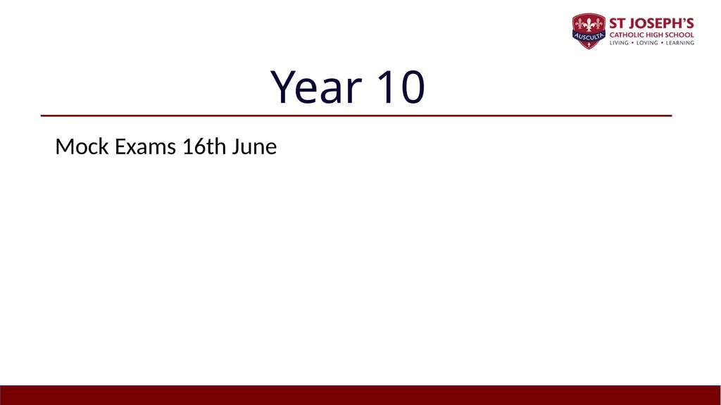Year 10 Study Skills Evening Thursday 12th - slide 8 of 51