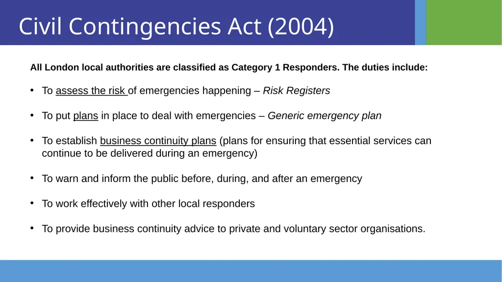 Southwark Emergency Planning Team & Community - slide 4 of 11
