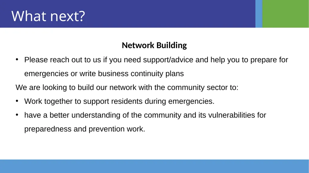 Southwark Emergency Planning Team & Community - slide 10 of 11