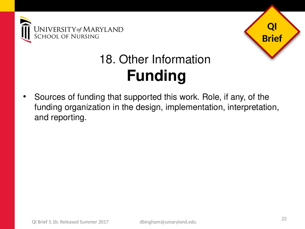 Standards for QUality Improvement Reporting - slide 22 of 24