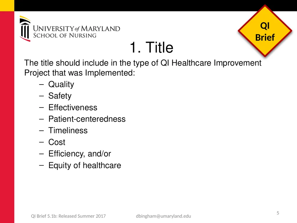 Standards for QUality Improvement Reporting - slide 5 of 24