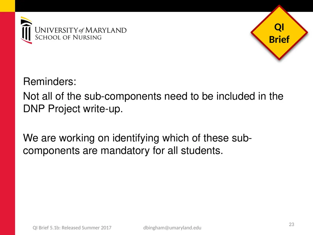 Standards for QUality Improvement Reporting - slide 23 of 24
