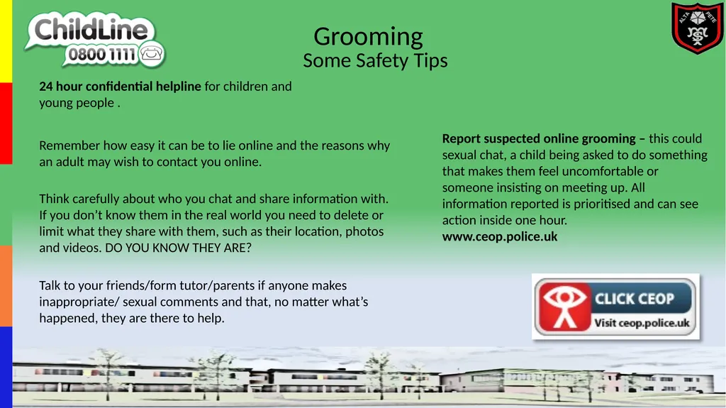 Grooming is a process used to prepare a child for - slide 3 of 4