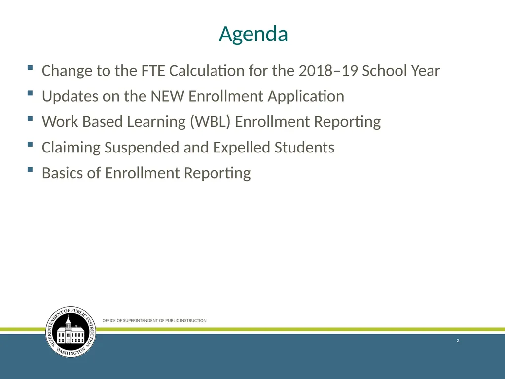 Enrollment Reporting for the 2018–19 School Year - slide 2 of 44