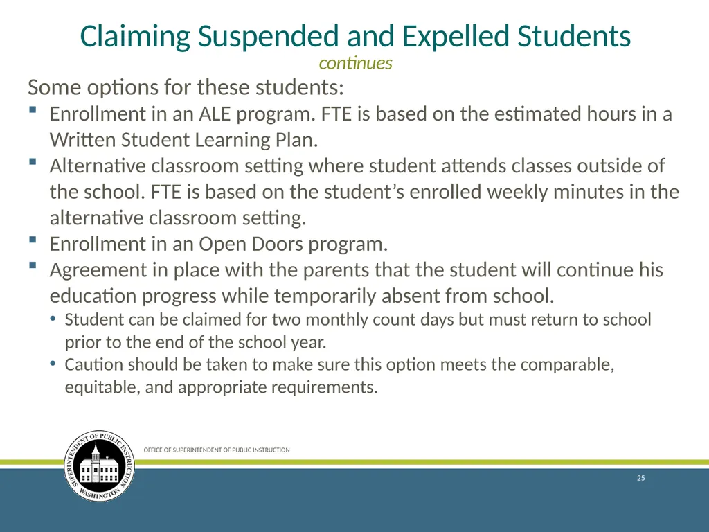 Enrollment Reporting for the 2018–19 School Year - slide 25 of 44