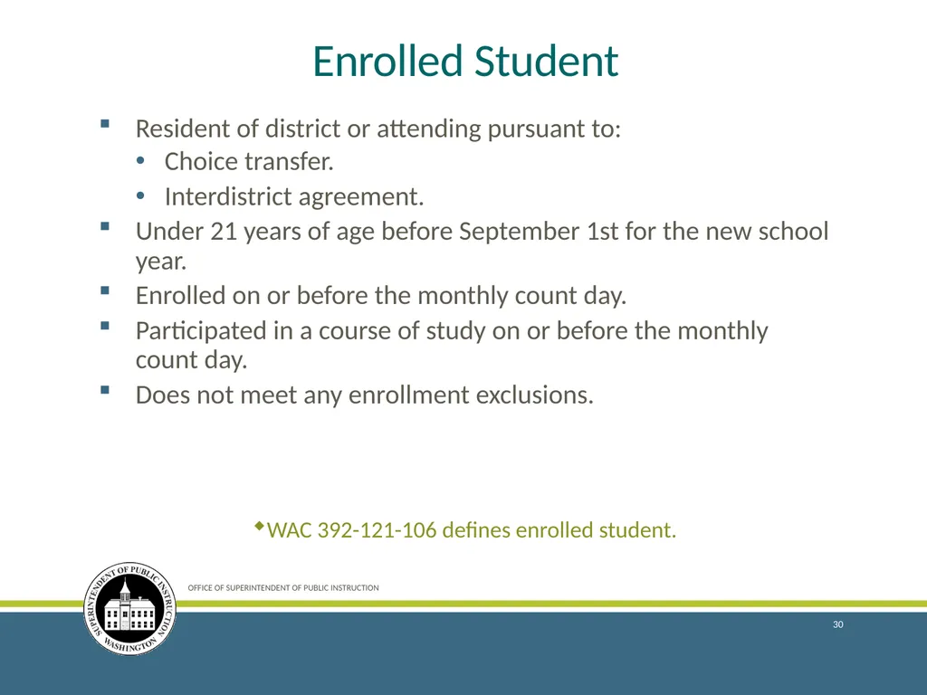 Enrollment Reporting for the 2018–19 School Year - slide 30 of 44