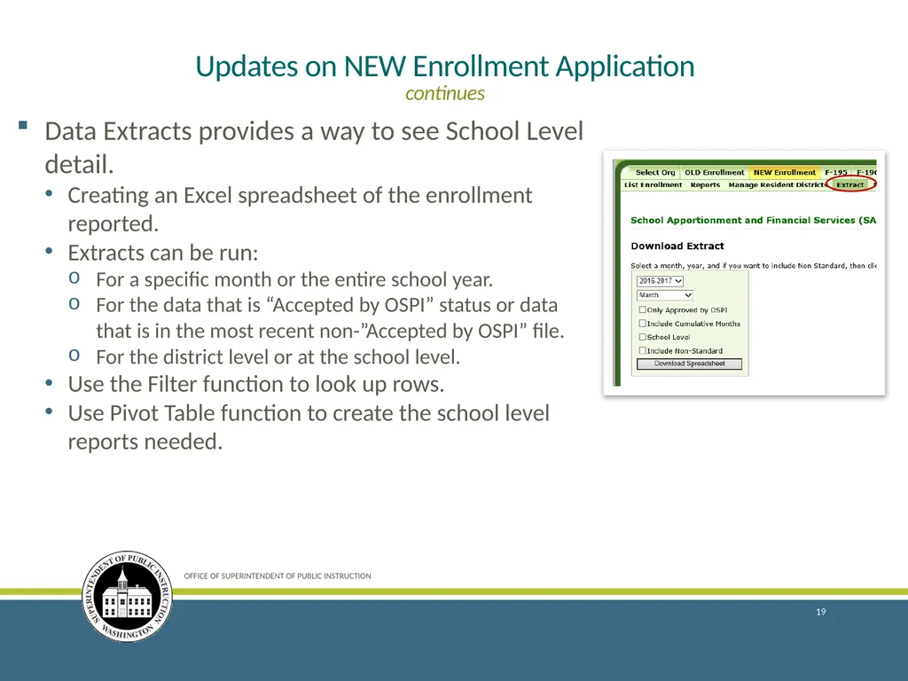 Enrollment Reporting for the 2018–19 School Year - slide 19 of 44
