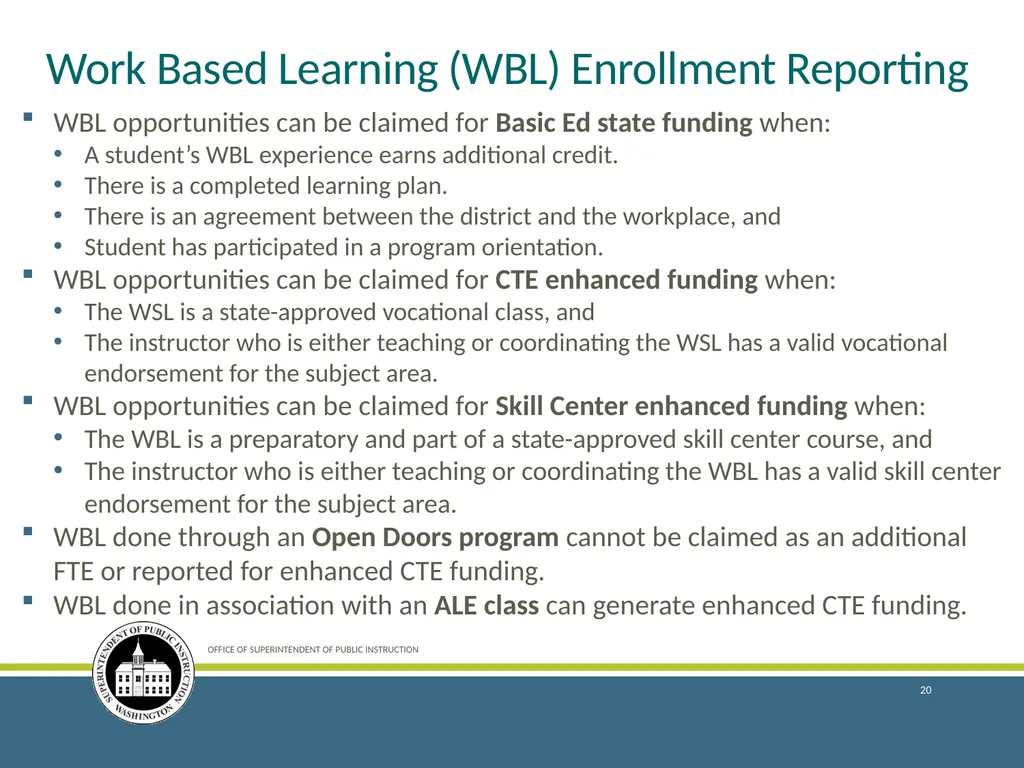 Enrollment Reporting for the 2018–19 School Year - slide 20 of 44