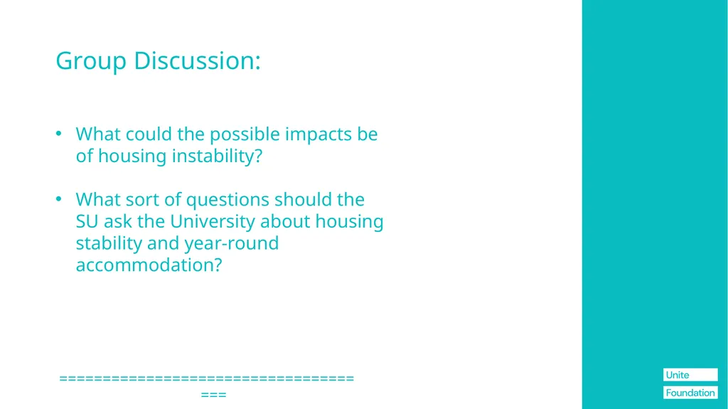The Blueprint + SU's Information for Student Reps - slide 18 of 76