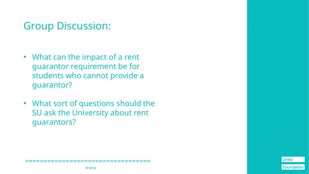 The Blueprint + SU's Information for Student Reps - slide 41 of 76