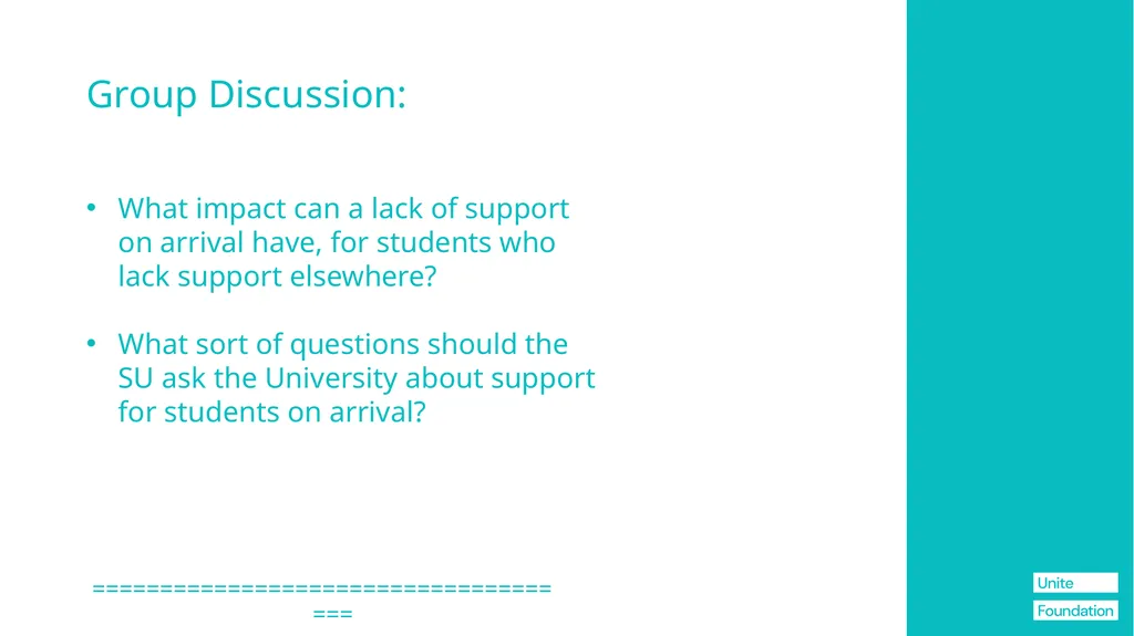The Blueprint + SU's Information for Student Reps - slide 49 of 76