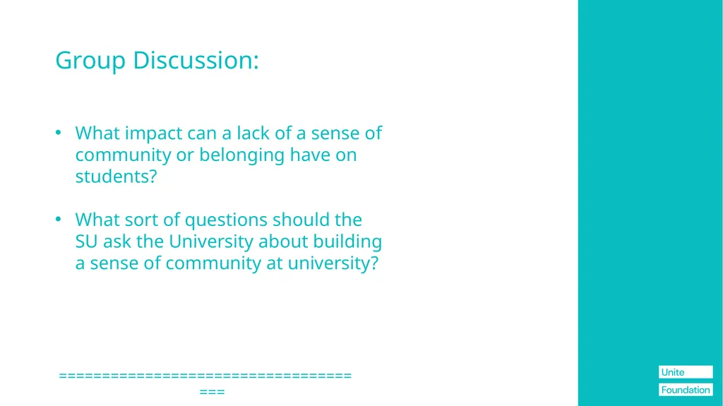 The Blueprint + SU's Information for Student Reps - slide 58 of 76