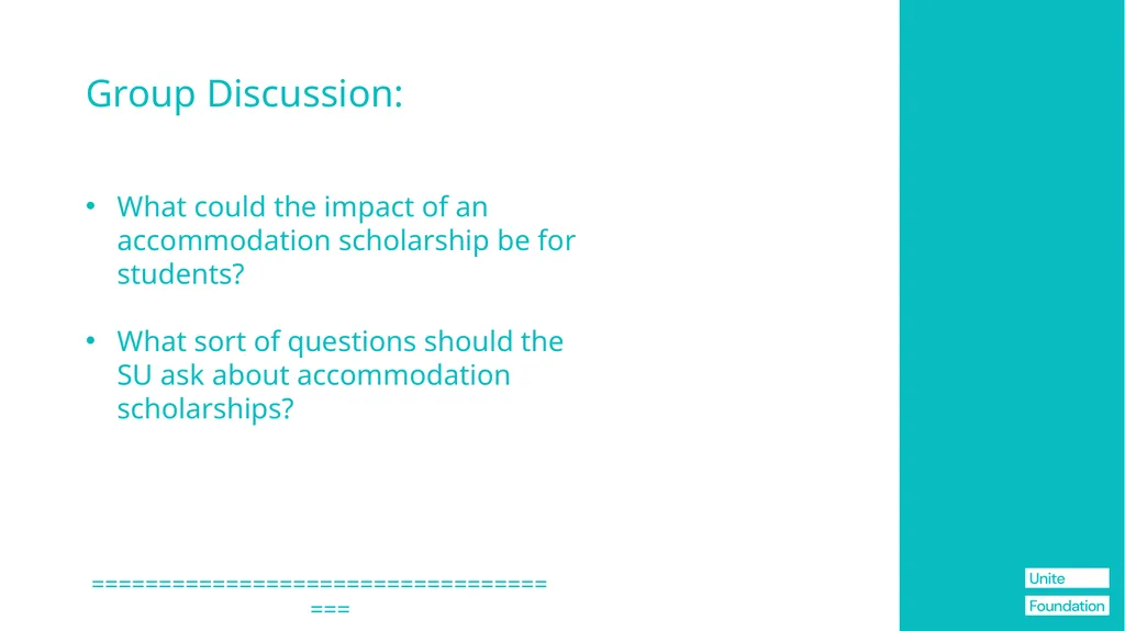 The Blueprint + SU's Information for Student Reps - slide 74 of 76