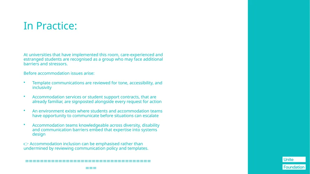The Blueprint + SU's Information for Student Reps - slide 64 of 76