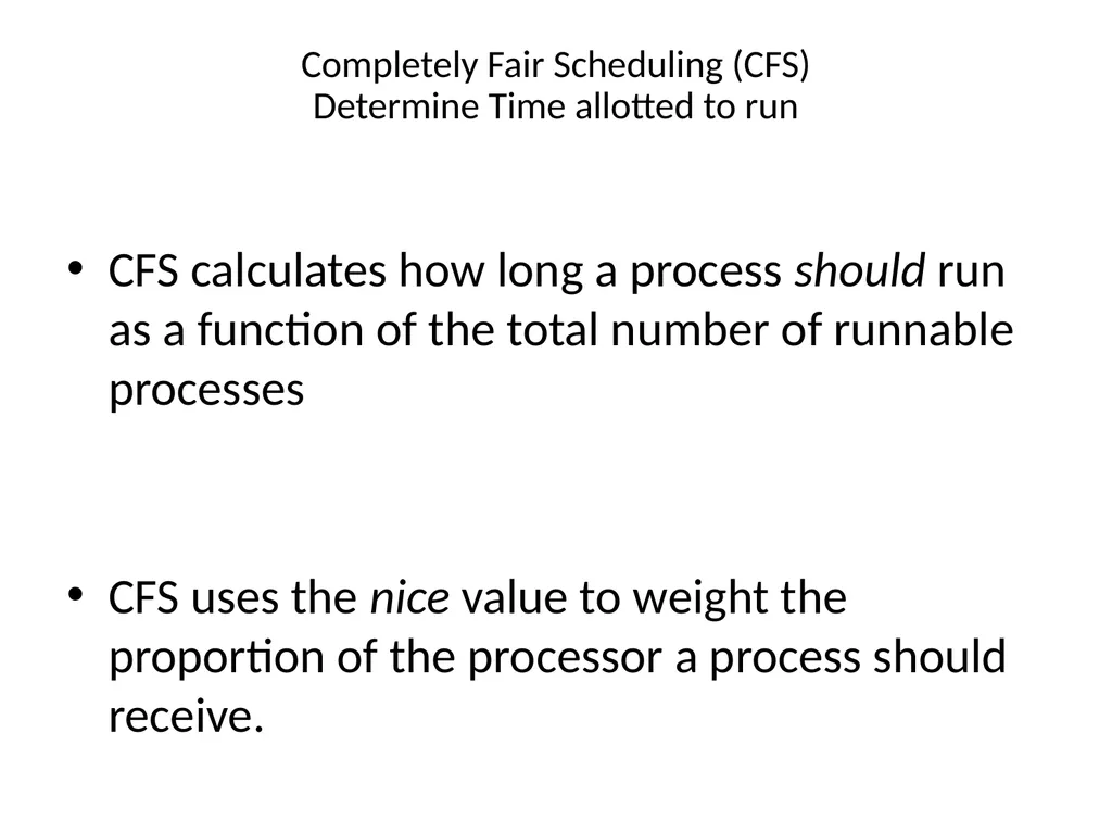 Linux Process Management Linux Implementation of - slide 10 of 14