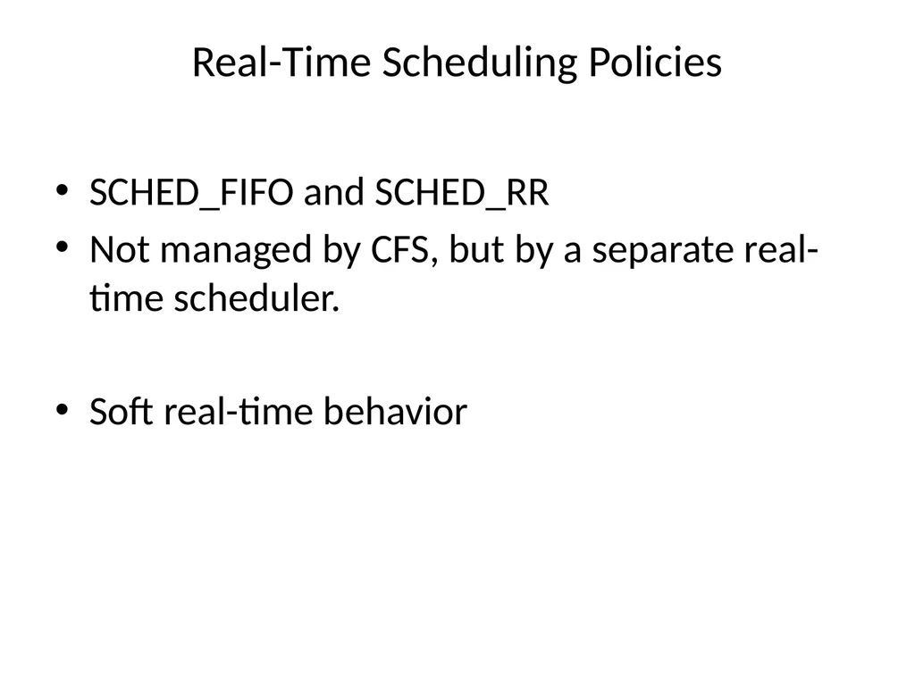 Linux Process Management Linux Implementation of - slide 14 of 14