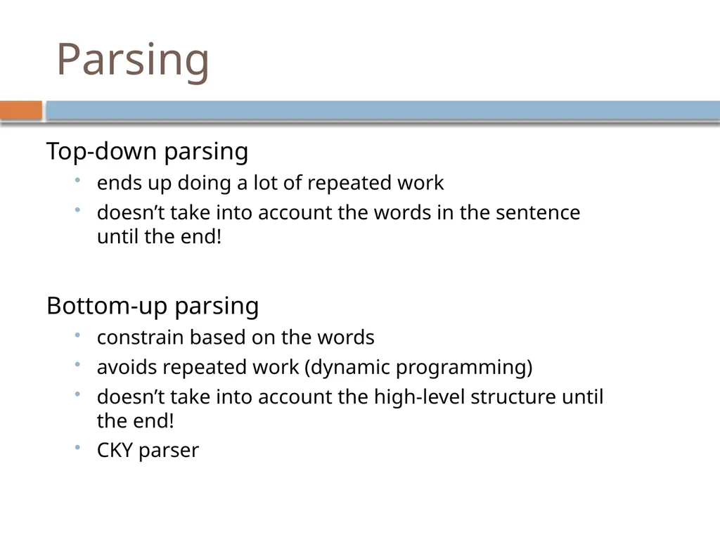 Parsing David Kauchak CS159 – Spring 2019 Admin - slide 5 of 109