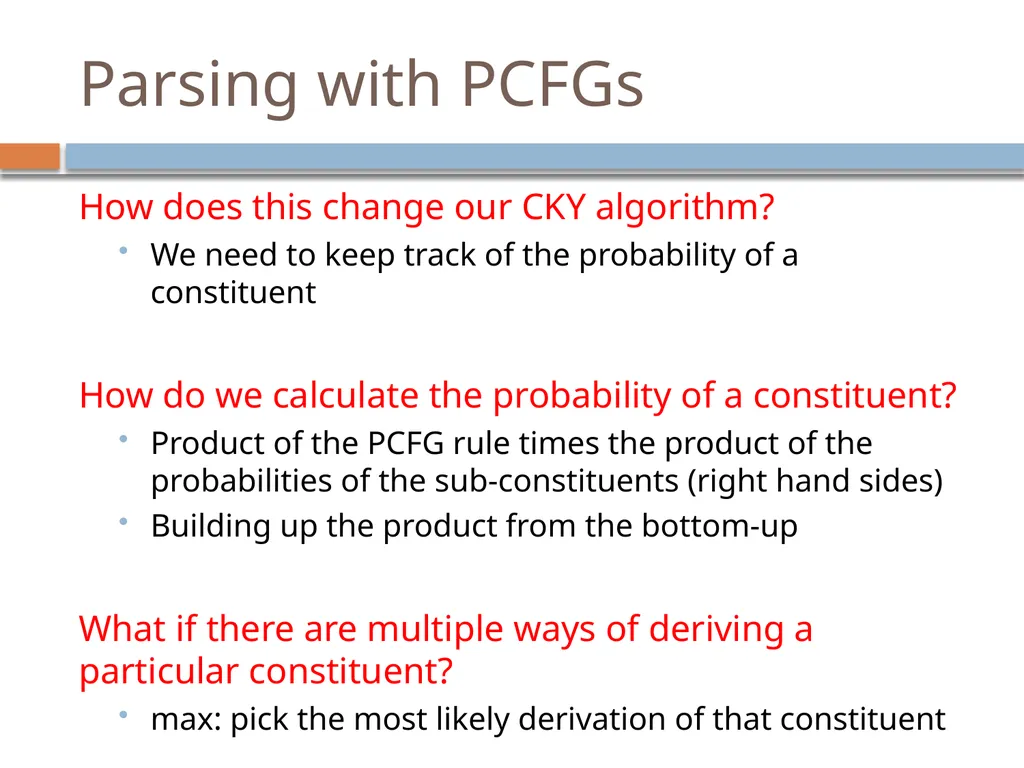 Parsing David Kauchak CS159 – Spring 2019 Admin - slide 95 of 109